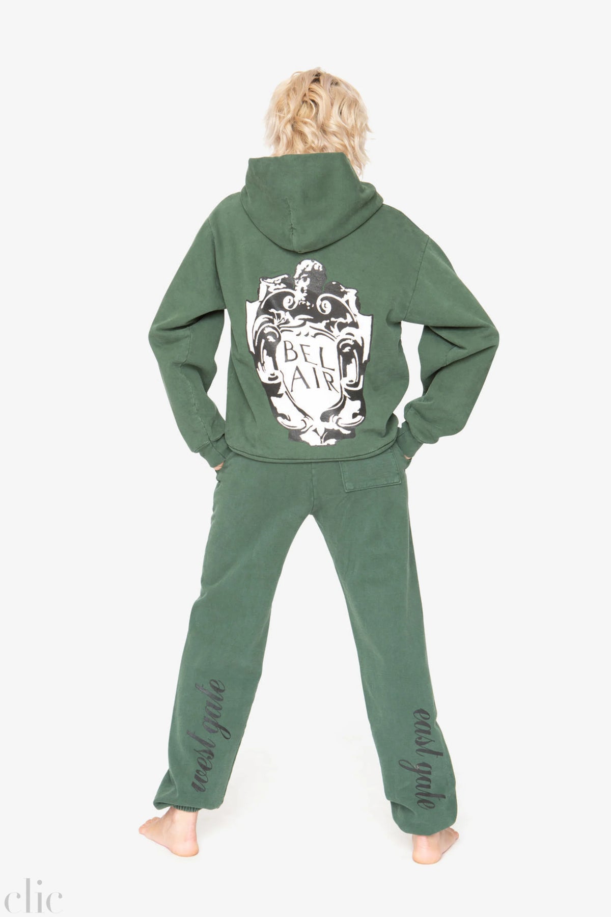 Bel-Air Hoodie in Forest Green, from Cloney
