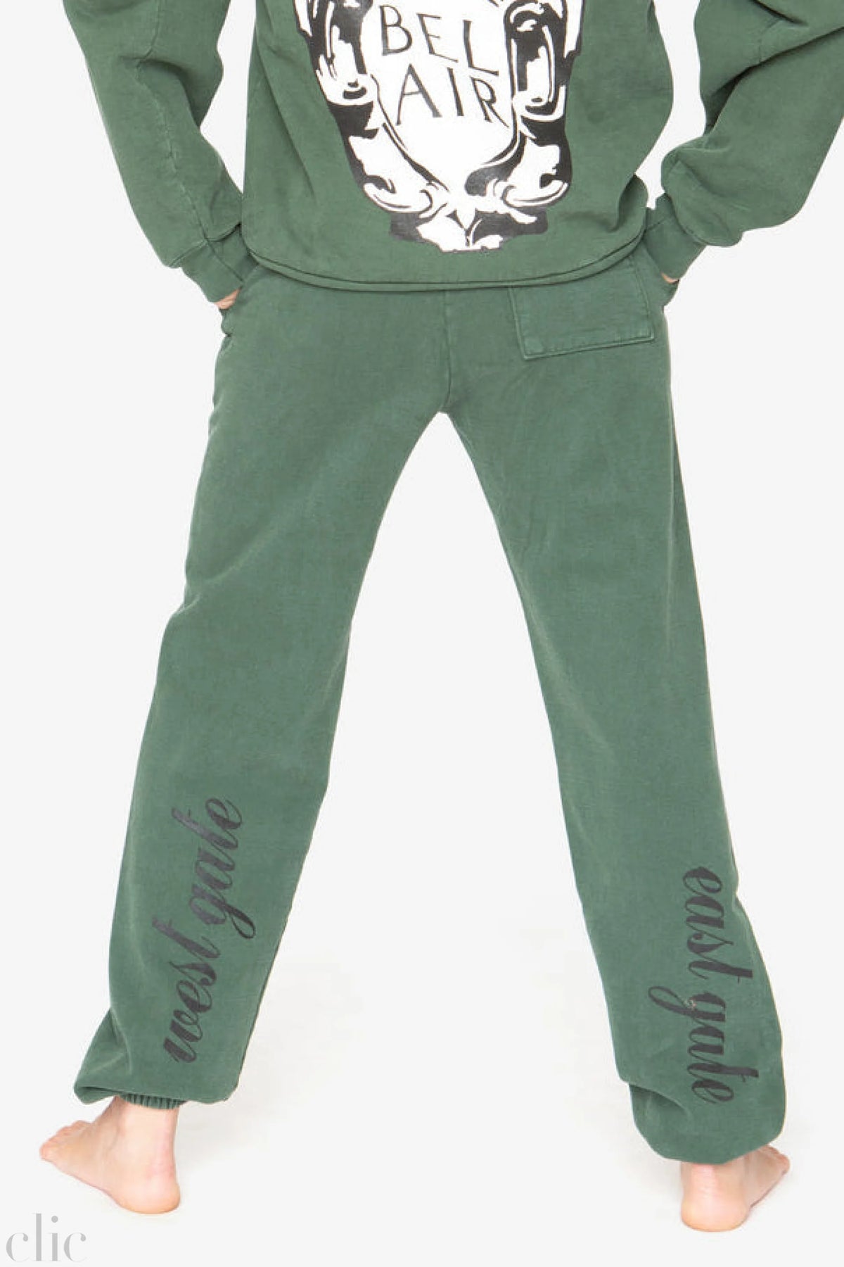 Bel-Air Sweatpant in Forest Green, from Cloney