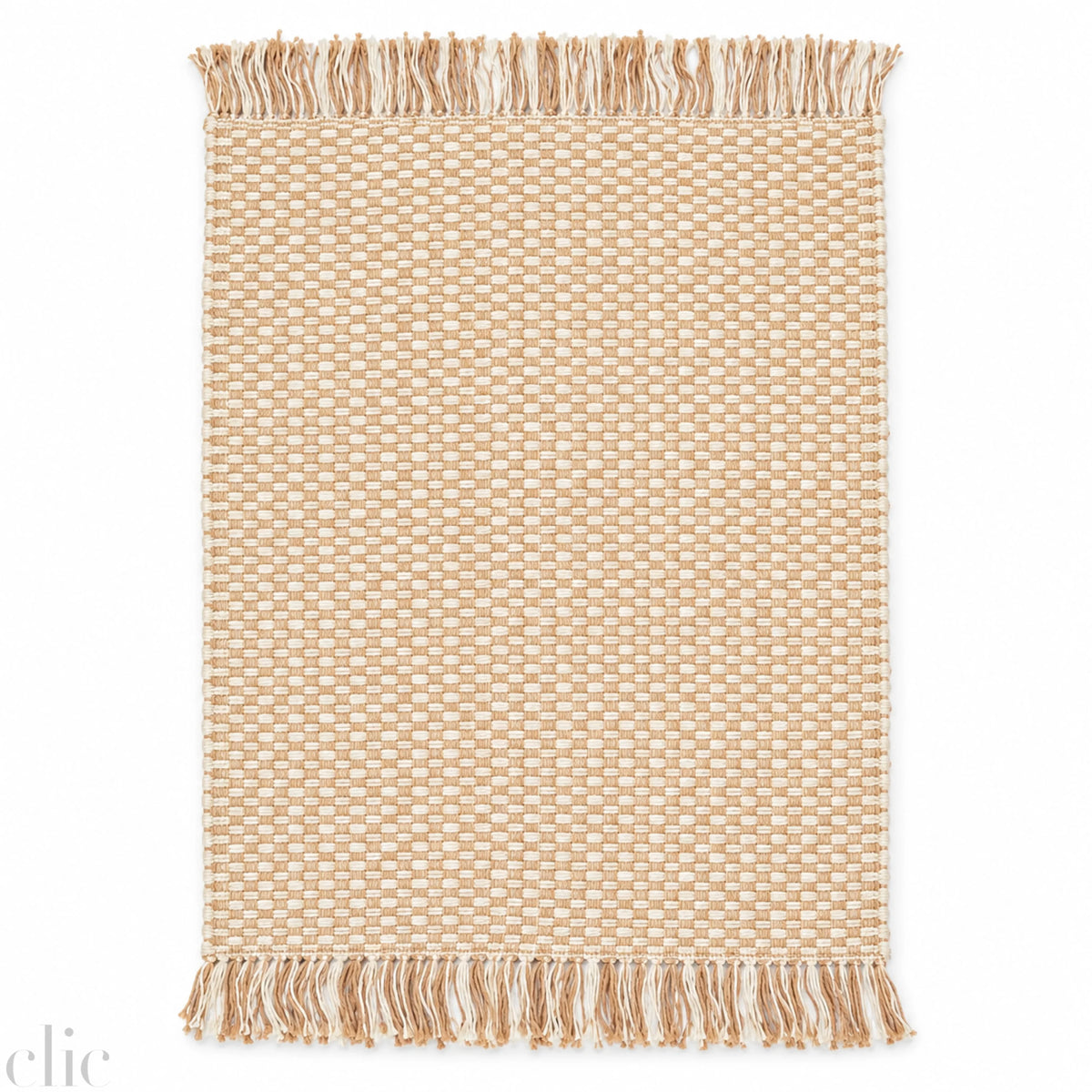 The Hand Loomed Cotton Rug in Natural