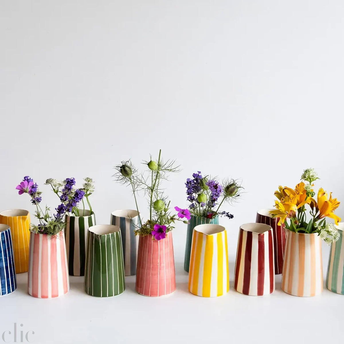 Creamer in Candy Stripe Rose