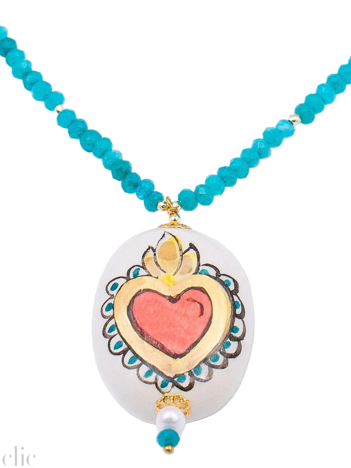 Cuore Bianco Short Necklace, from Cashfana