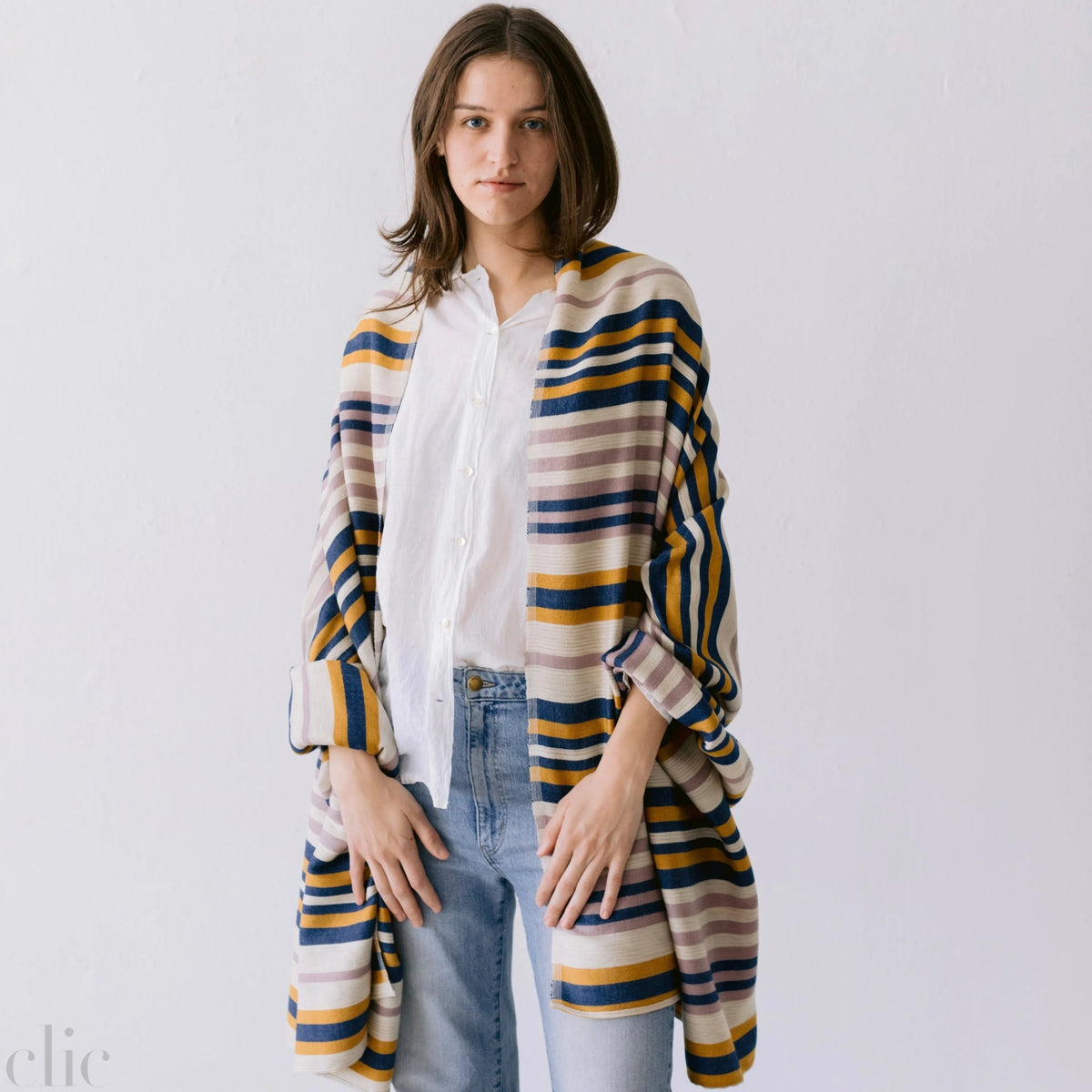 Desert Shawl in Mustard