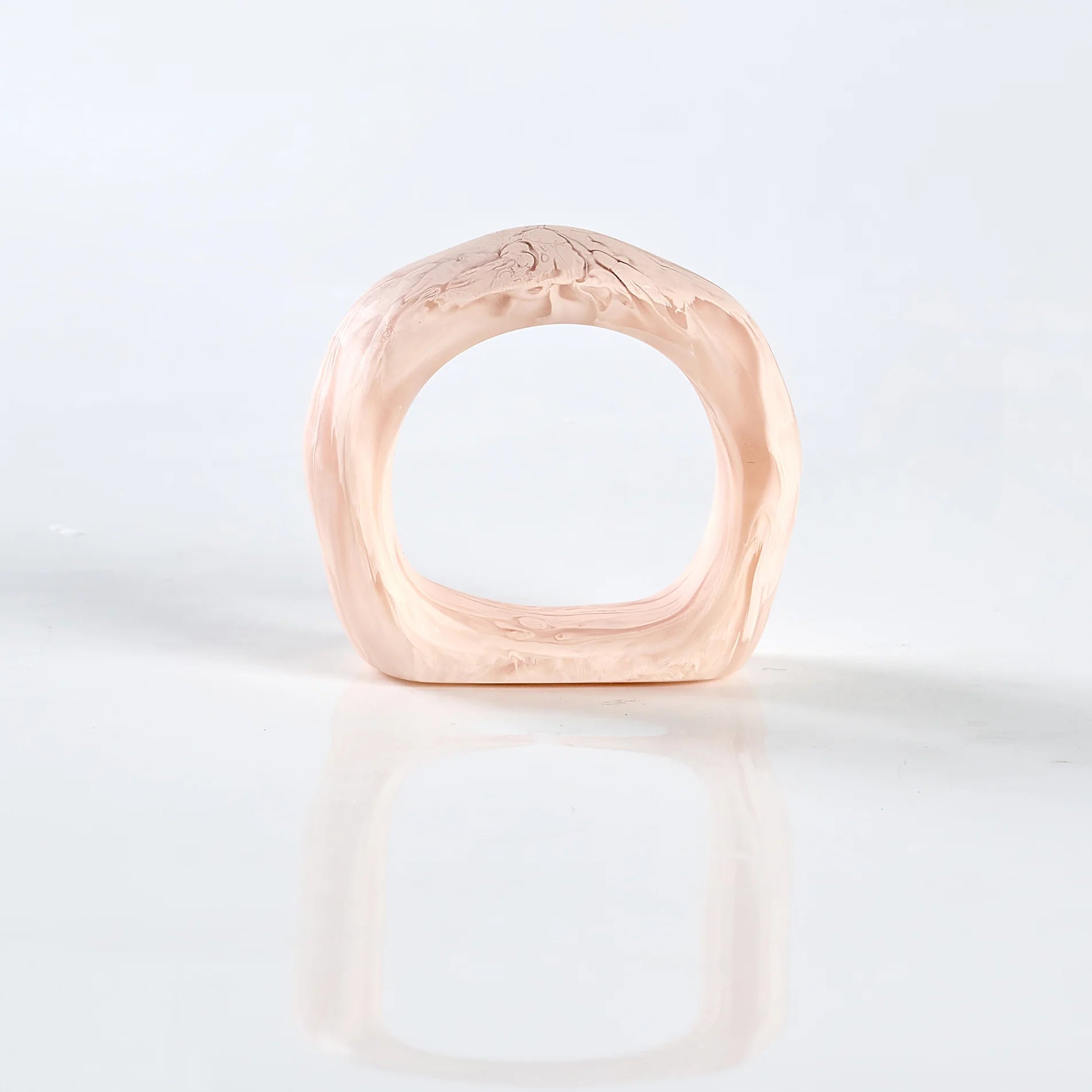 Set of 6 Napkin Rings in Blush Swirl, from Nashi Home