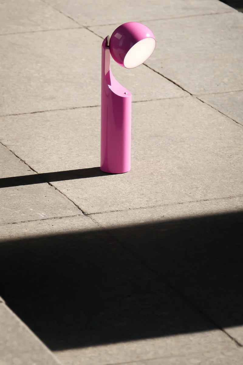 Portable Reading Lamp in Hot Pink