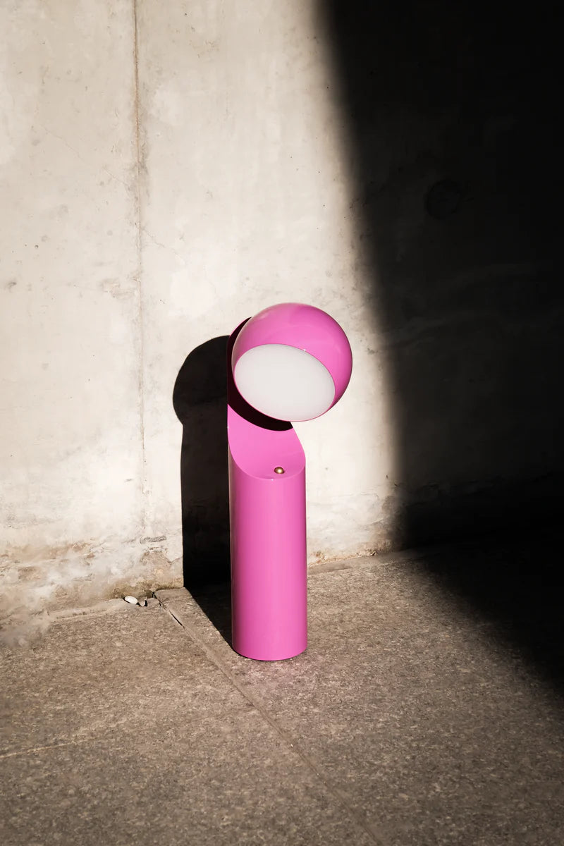 Portable Reading Lamp in Hot Pink