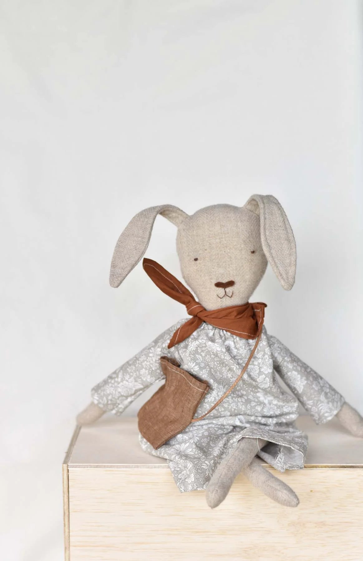 Ruthie The Rabbit in Liberty Florals, from Woolgrass Farm