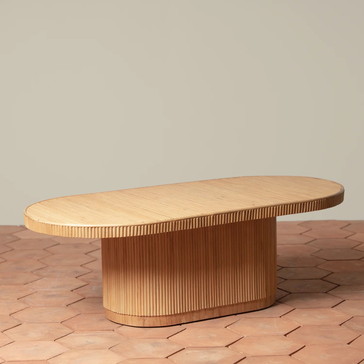 Gabriella Rattan Coffee Table in Natural, from Woven Shop