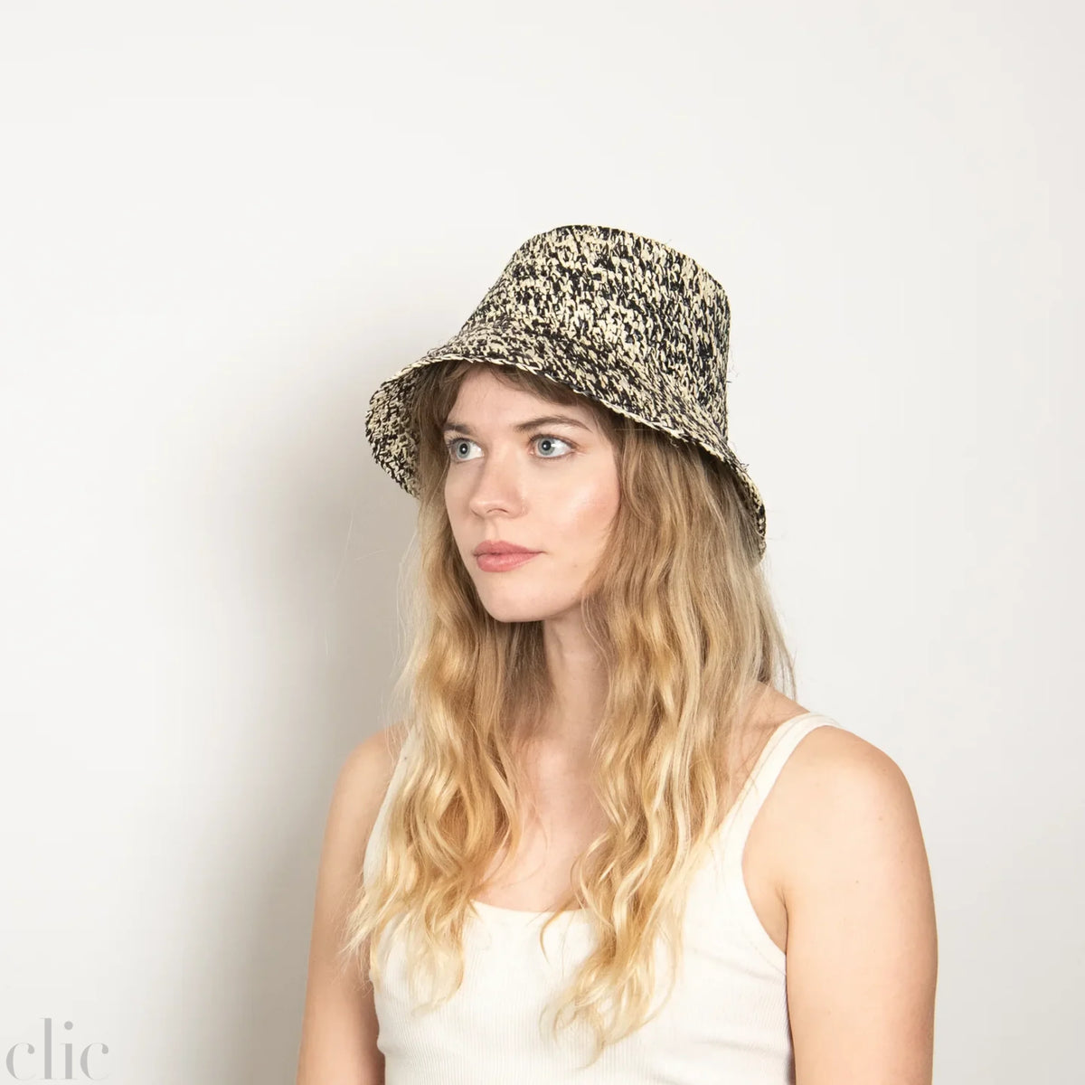 Lolo Hat in Black & Ivory, from Wyeth