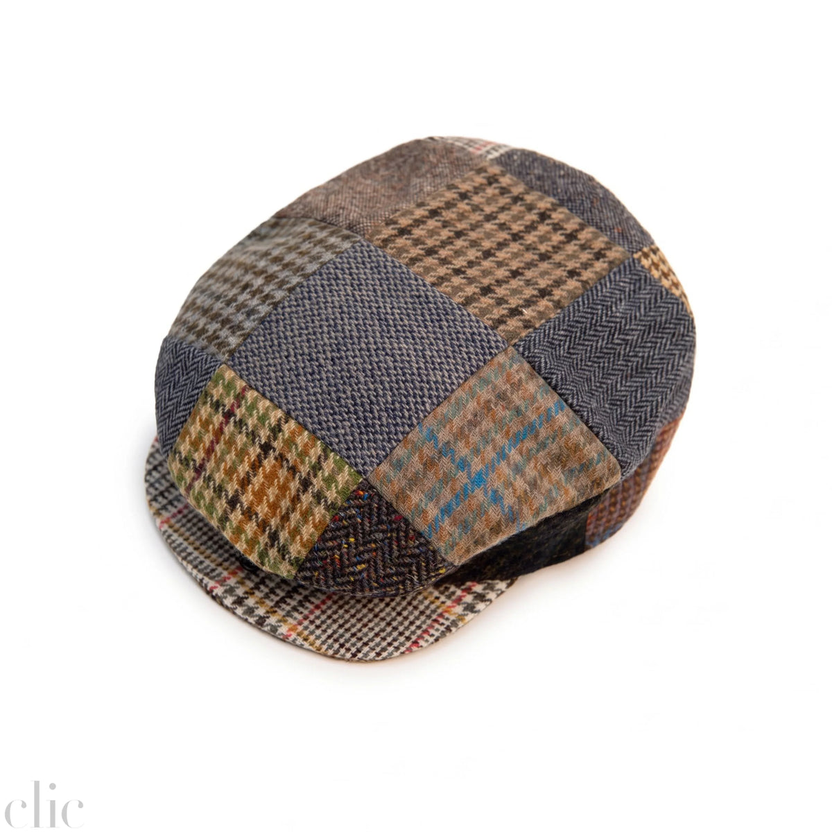 Vintage Tweed Patchwork Cap, from Hanna Hats
