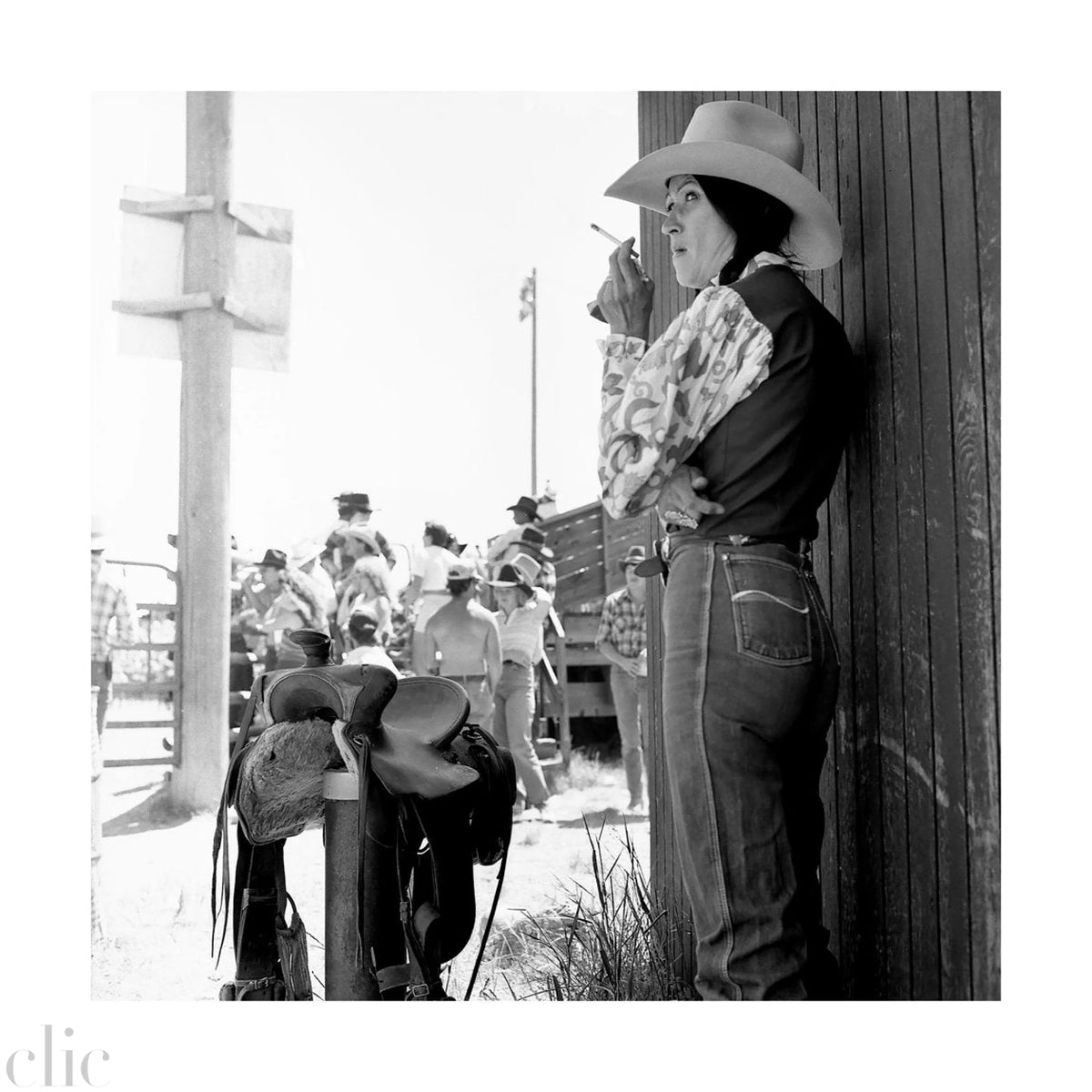 Cowgirl Smoking, 1983 by Drew Carolan