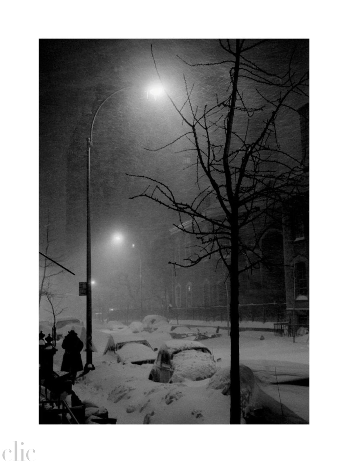 Man In Blizzard, 1982 by Drew Carolan
