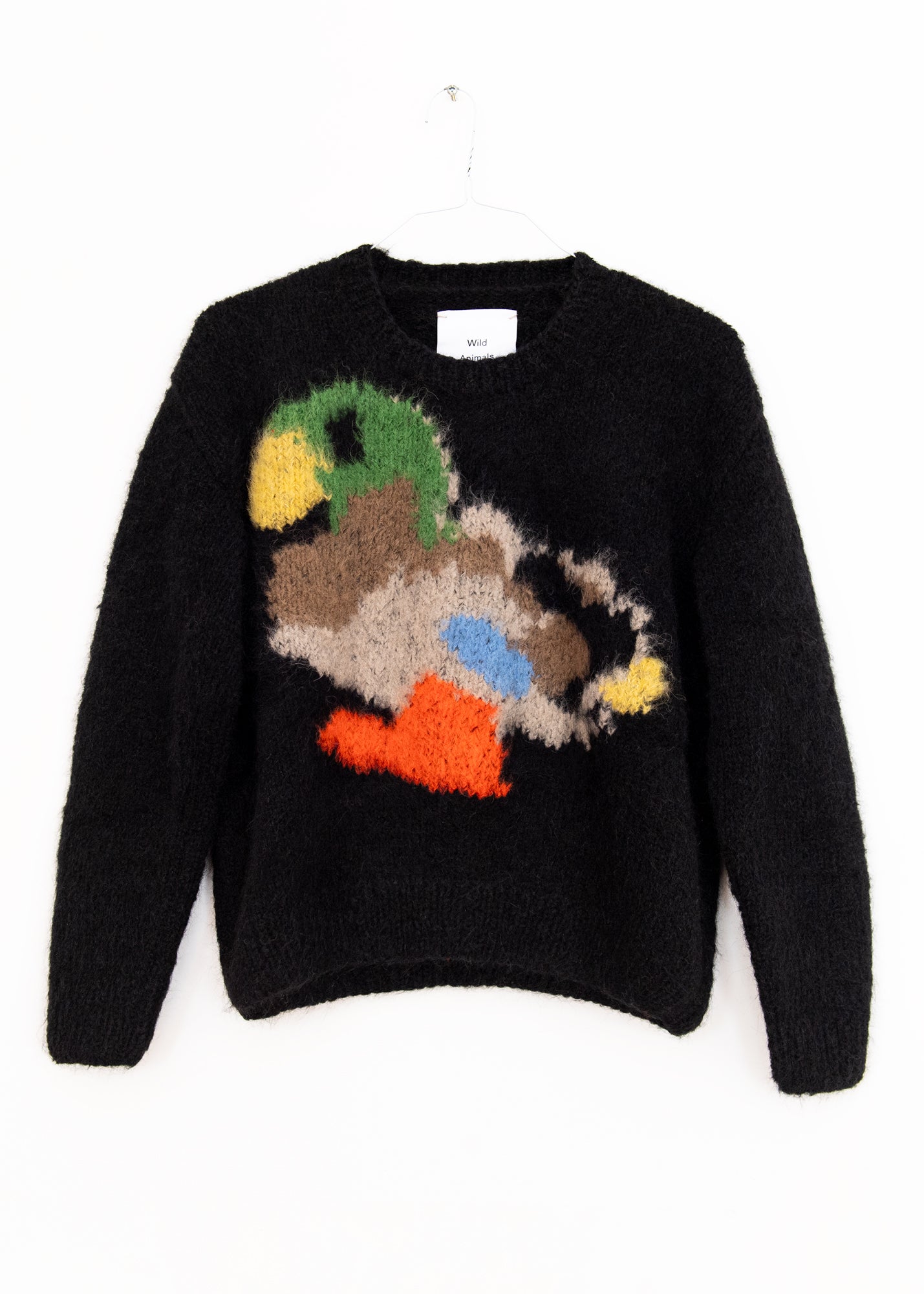 Duck, Pigeon Hand Knit Sweater in Black, from Wild Animals
