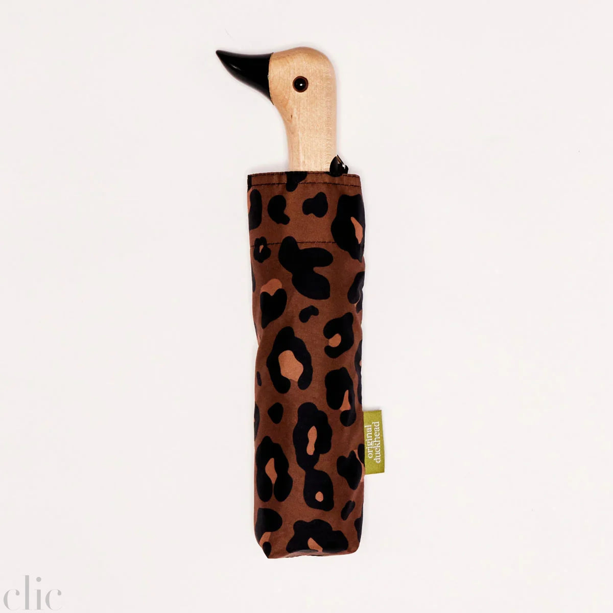 Compact Duck Umbrella in Leopard Print, from The Original Duckhead