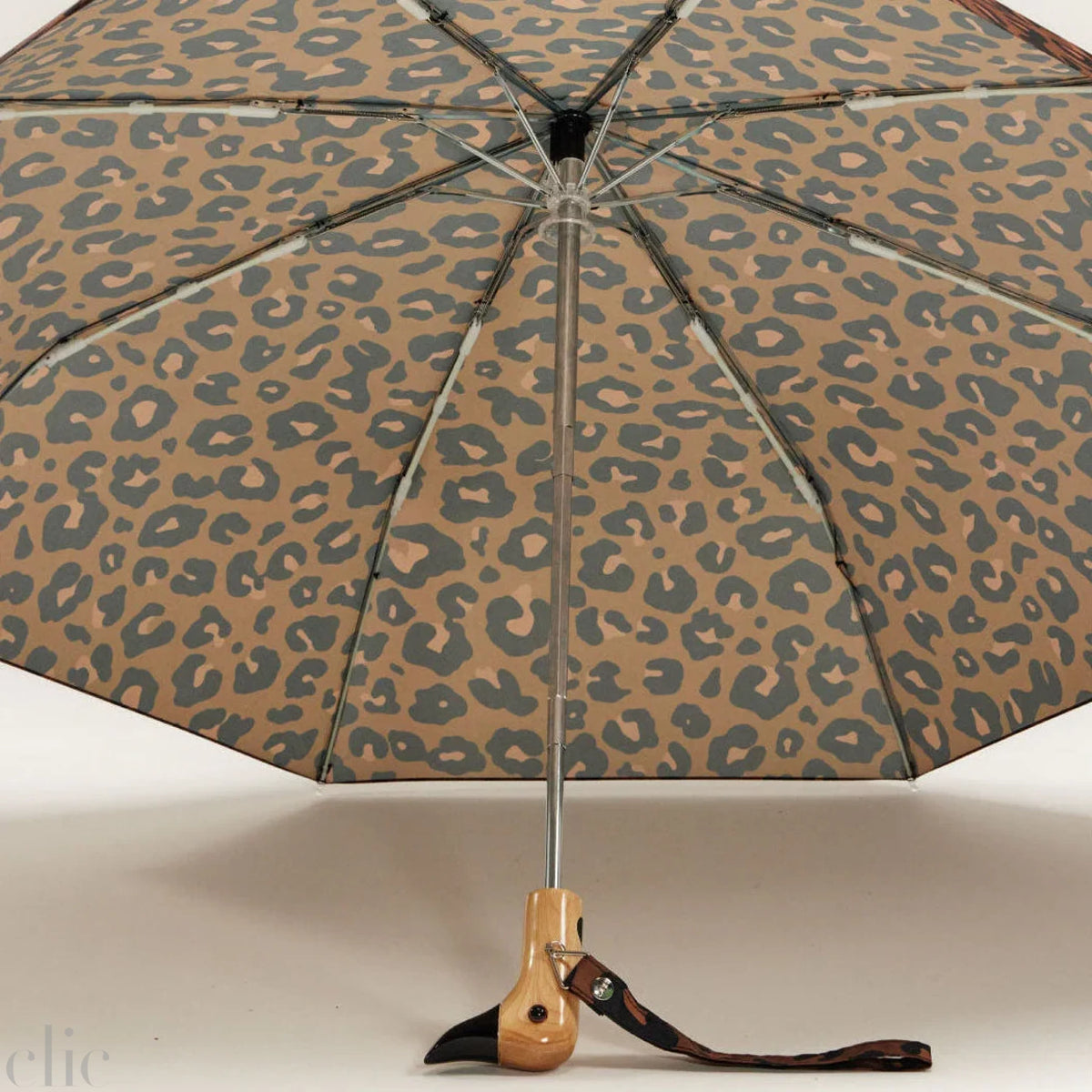 Compact Duck Umbrella in Leopard Print, from The Original Duckhead