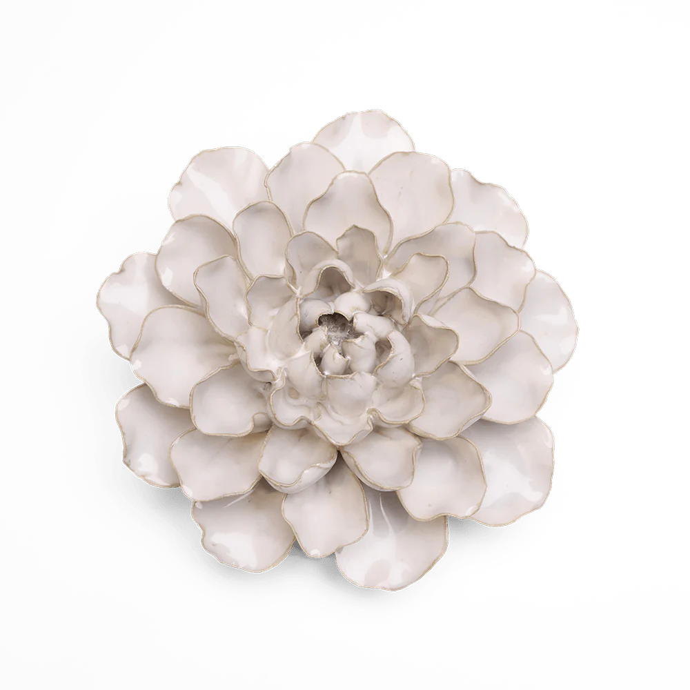 English Garden Ceramic Flower in White Water Lily, from Chive