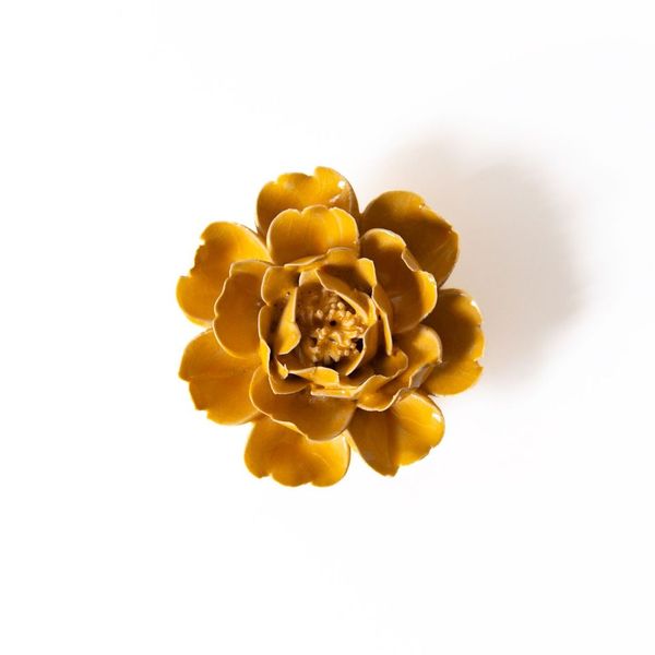 Ceramic Flower in Yellow Rose, from Chive