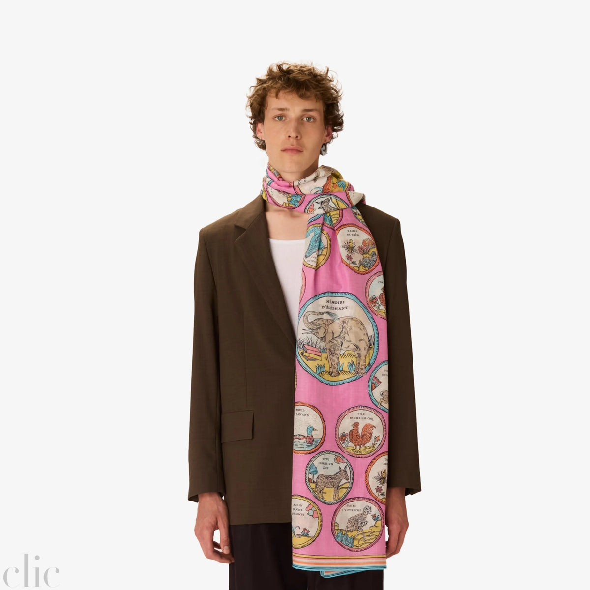 Chance Scarf in Pink, from Inoui Editions