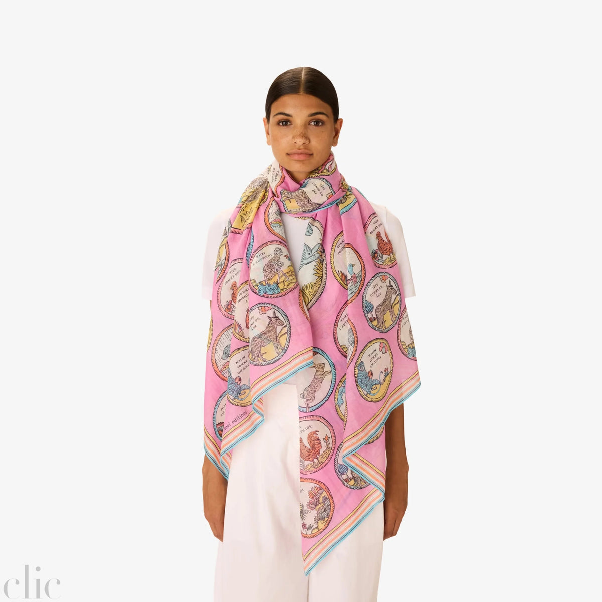 Chance Scarf in Pink, from Inoui Editions