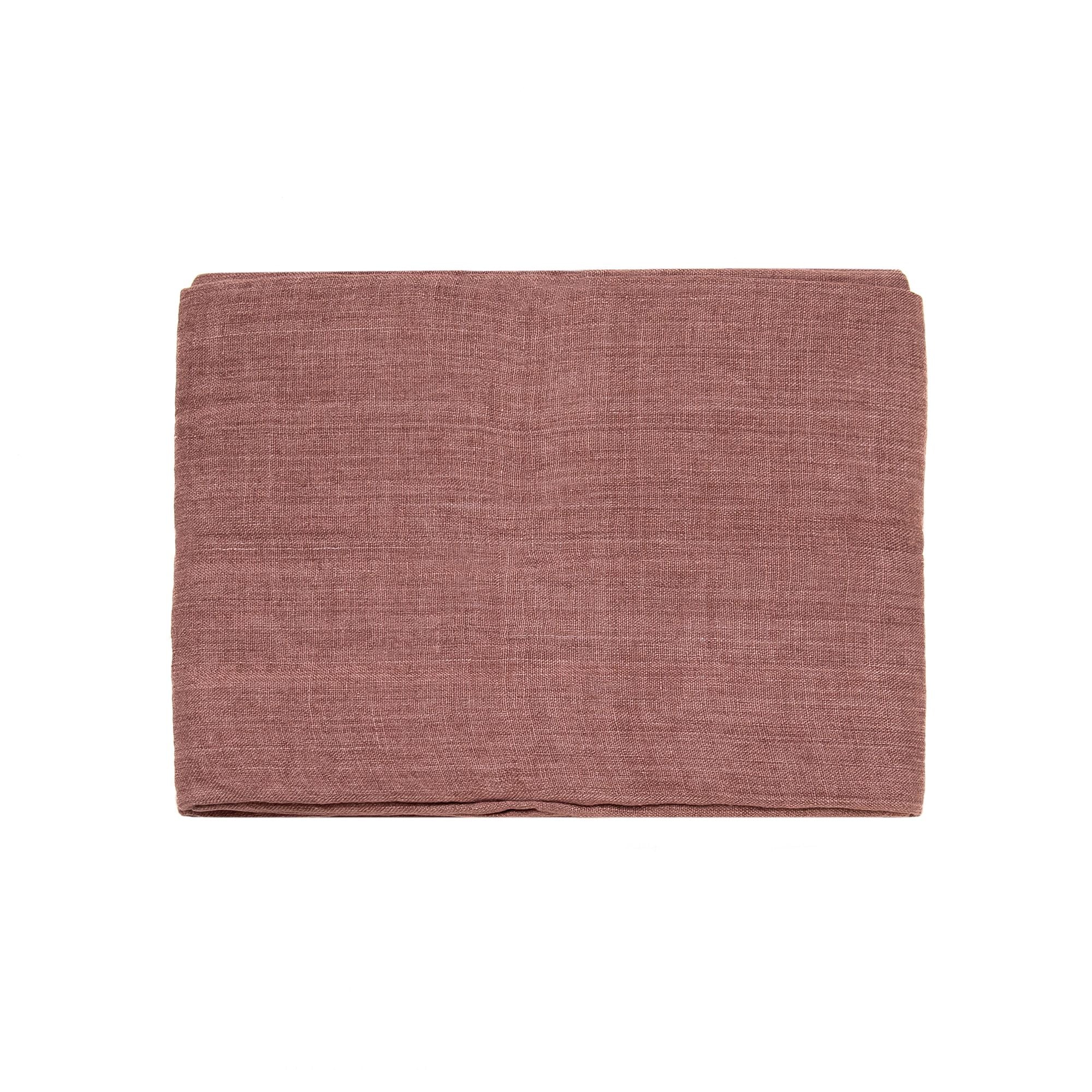 Stone Washed Linen Throw Blanket in Ash Rose, from Creative Women