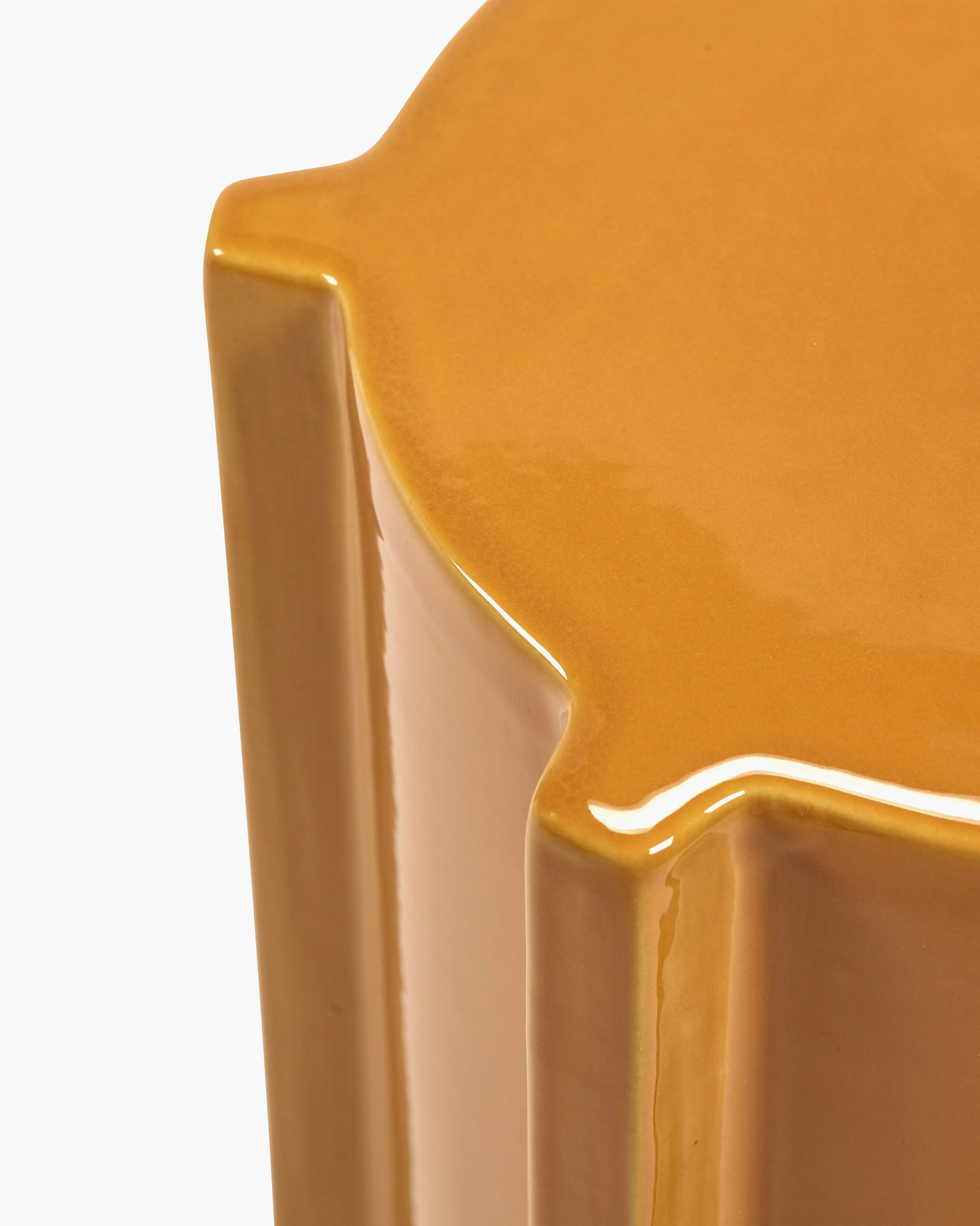 Side Table in Ocher Geometrical, from Serax