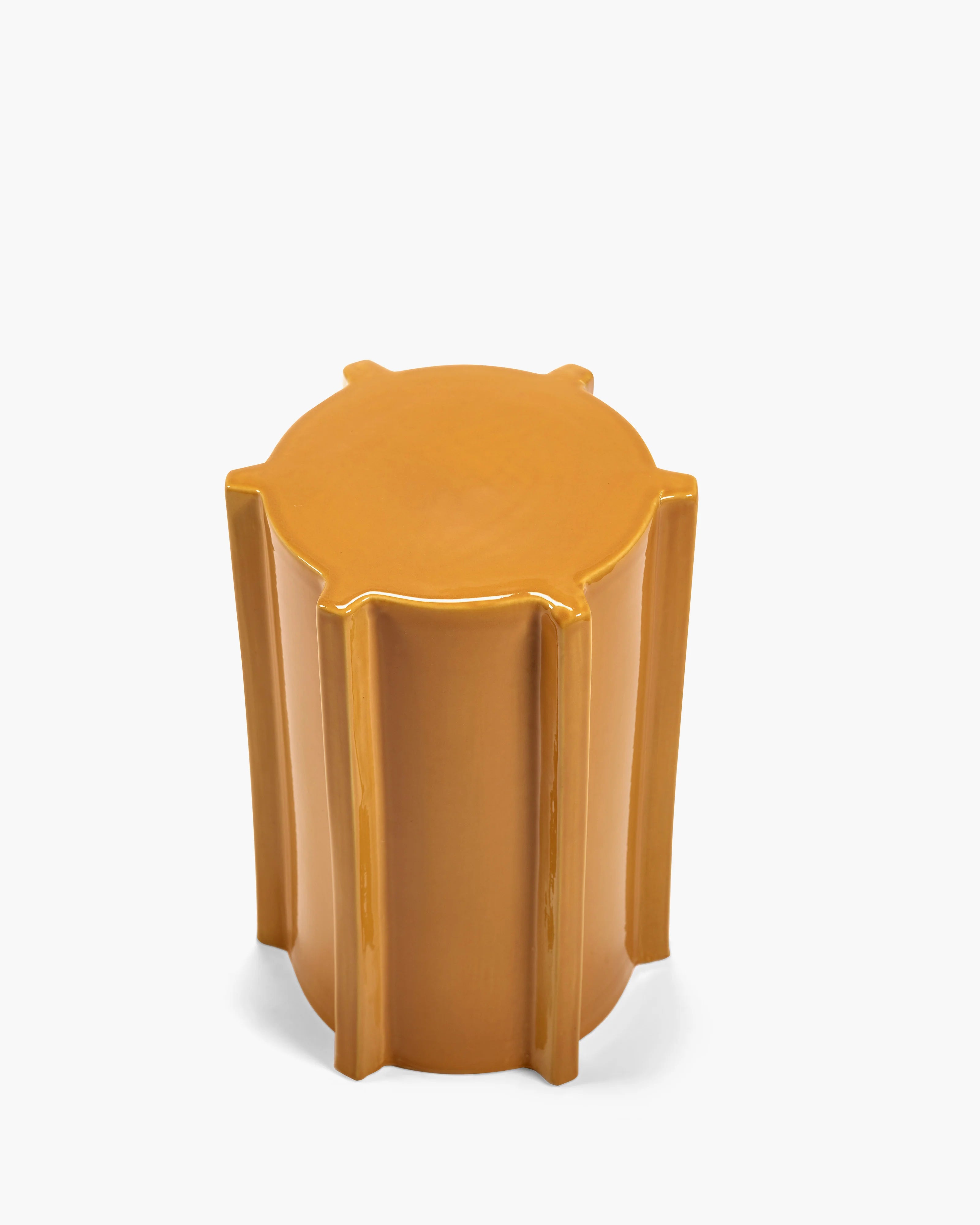 Side Table in Ocher Geometrical, from Serax