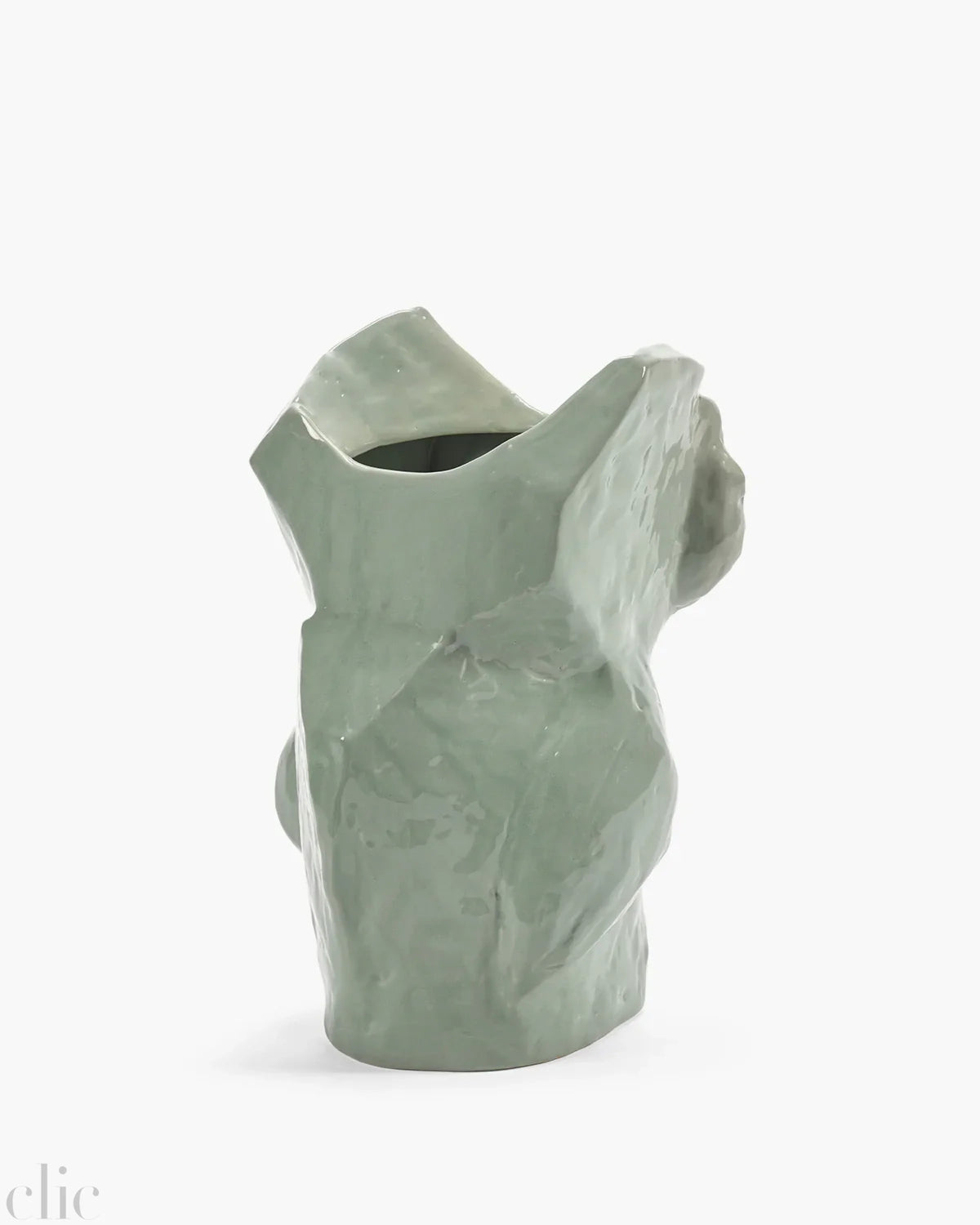 Large Owl Vase in Light Blue