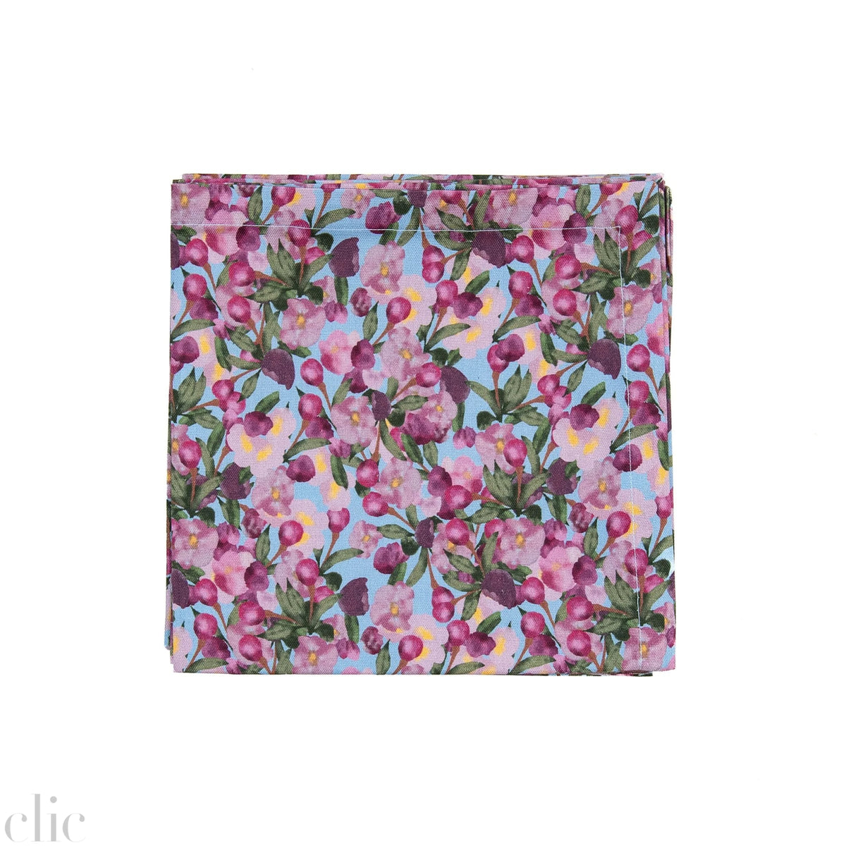 Set of Six Napkins in Romace is Dead Blue, from Sophie Williamson Design