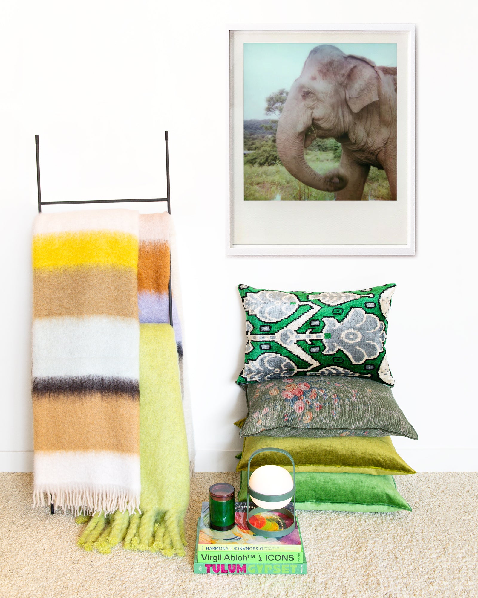 Elephant Front Polaroid by Dhagpo Lobsang