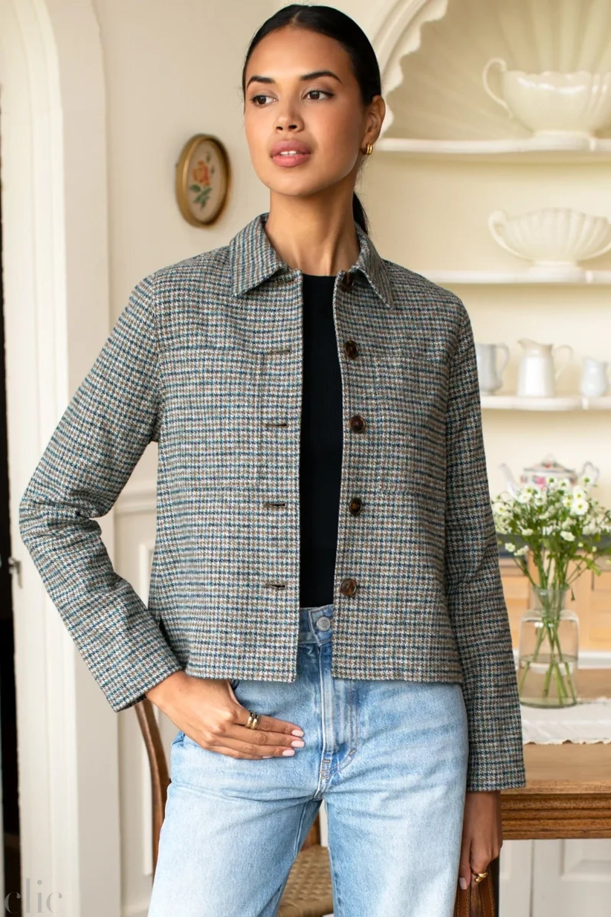 Atelier Pocket Jacket in Gun Club Check, from Emerson Fry