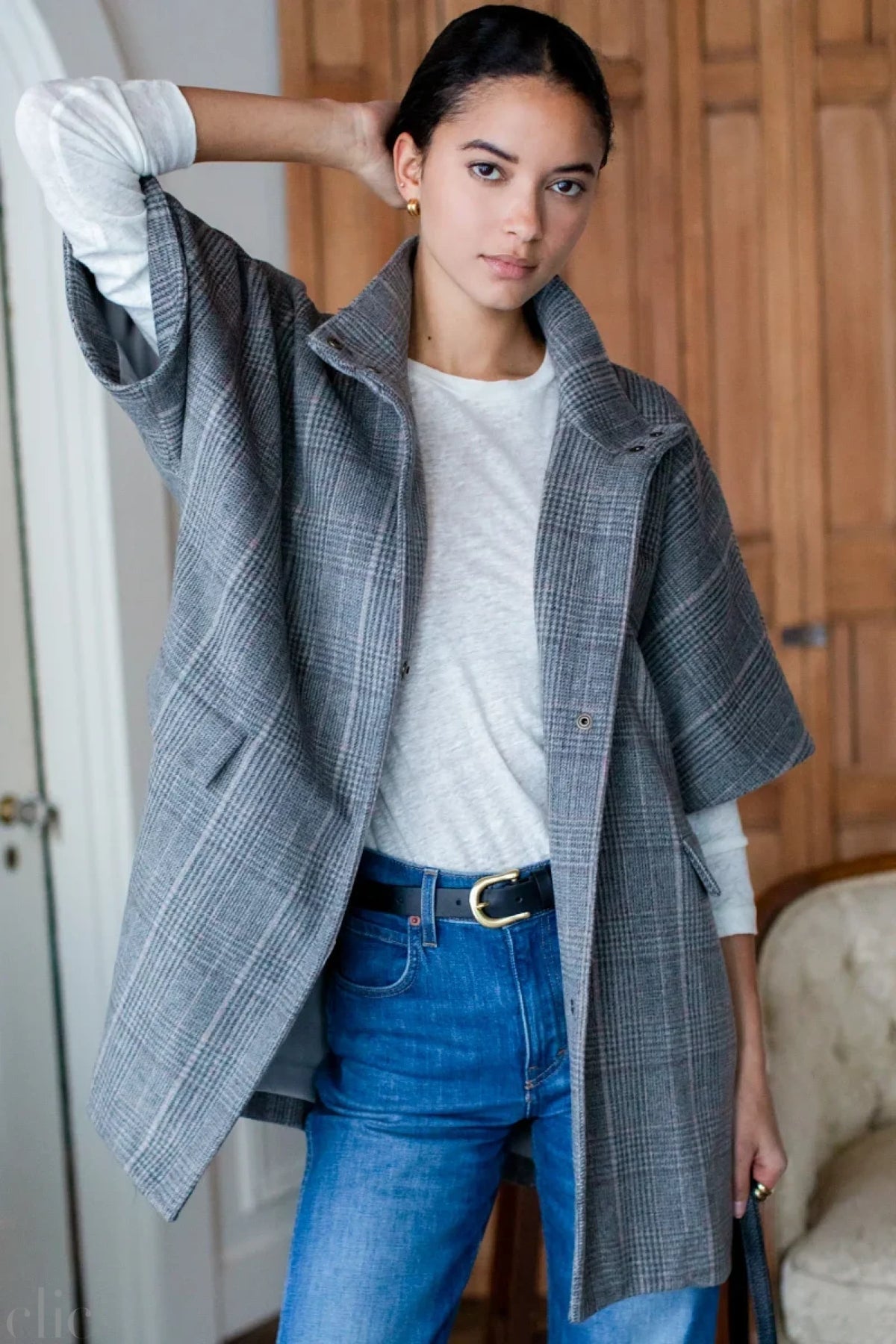 Latering Jacket in Grayson Plaid, from Emrson Fry