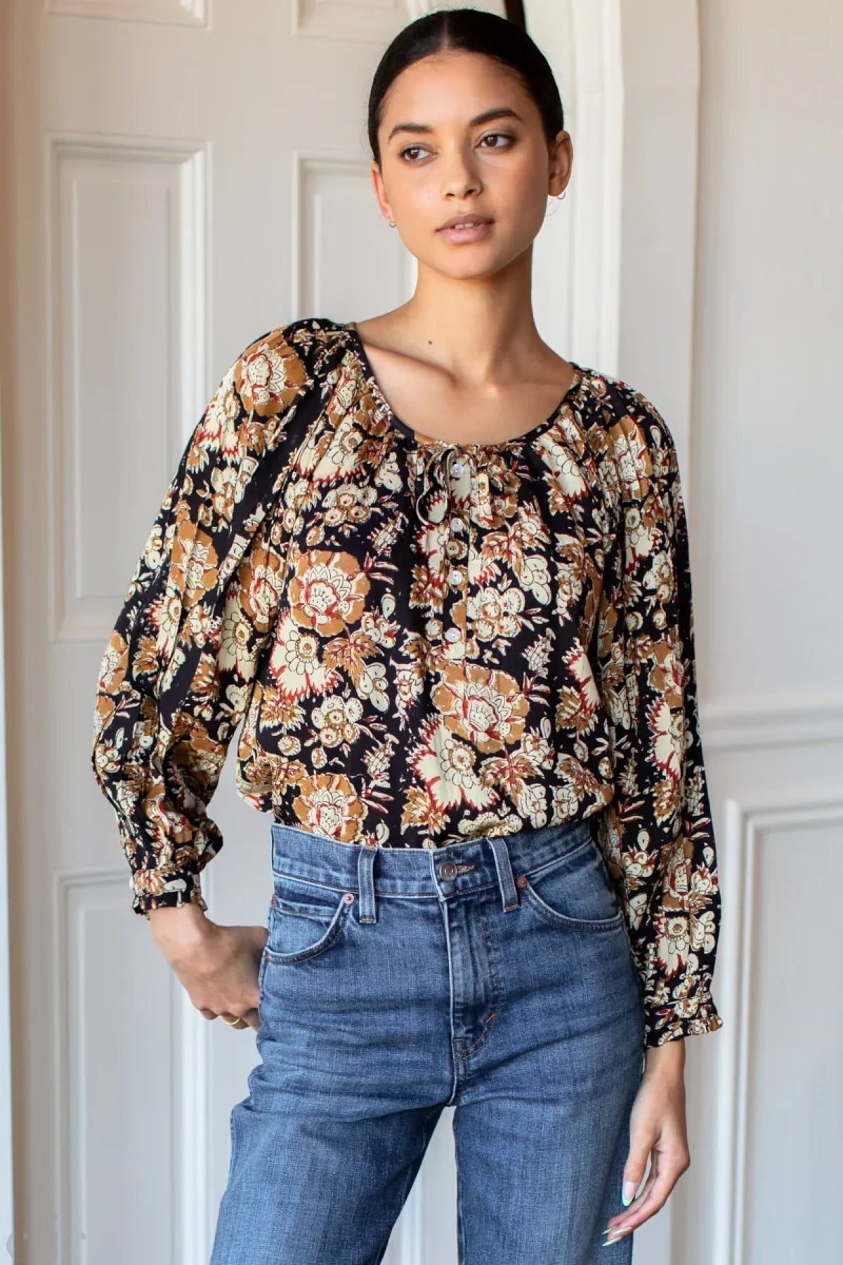 Lucy Blouse in Caravela, from Emerson Fry