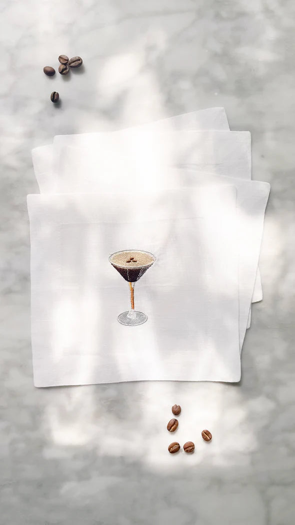 Espresso Martini Napkins, from LEttermade