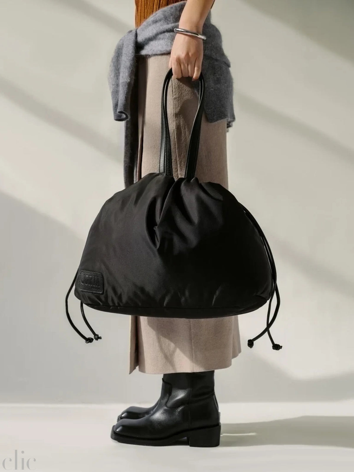 Puffy Tote in Black, from Jorja
