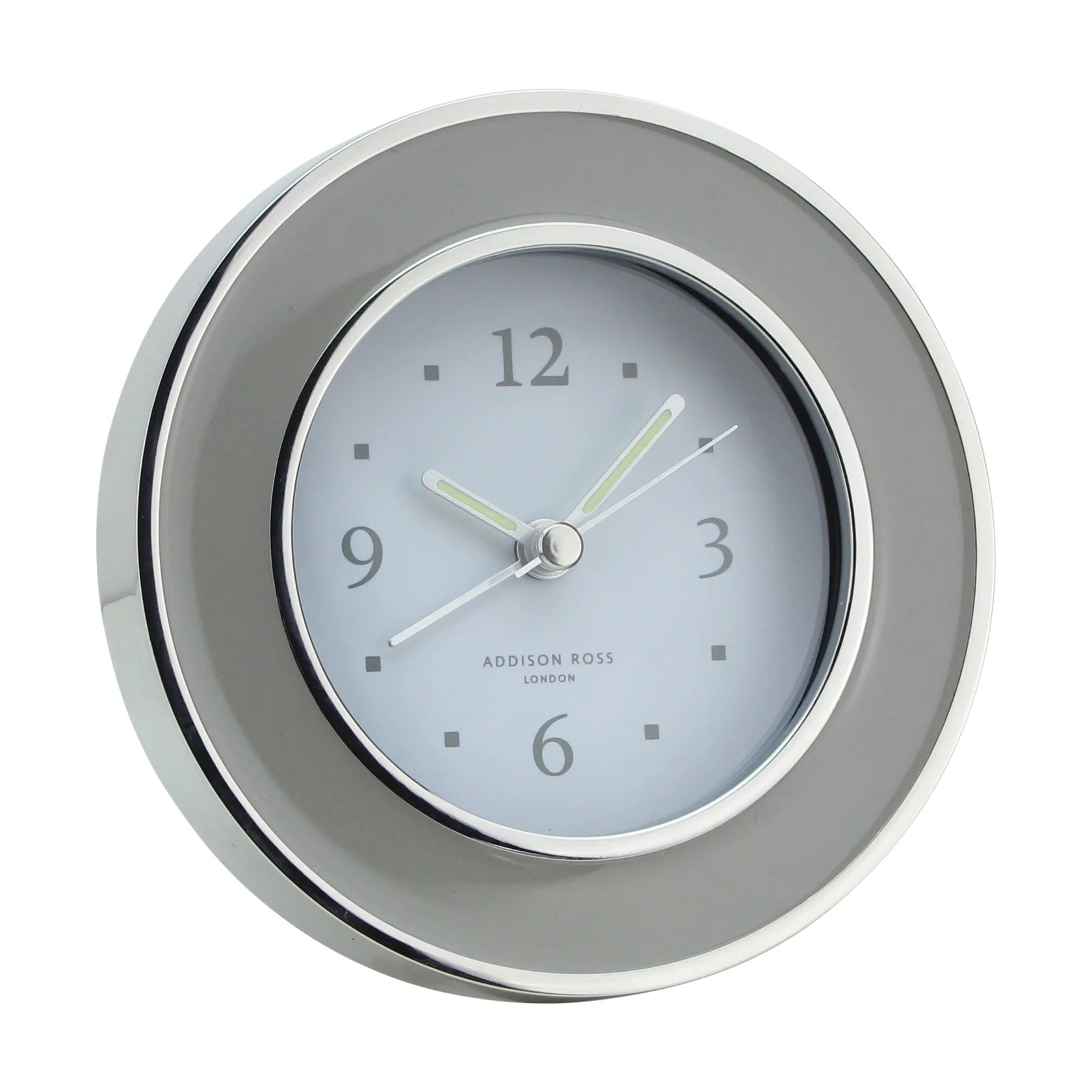 Alarm Clock in Chiffron and Silver