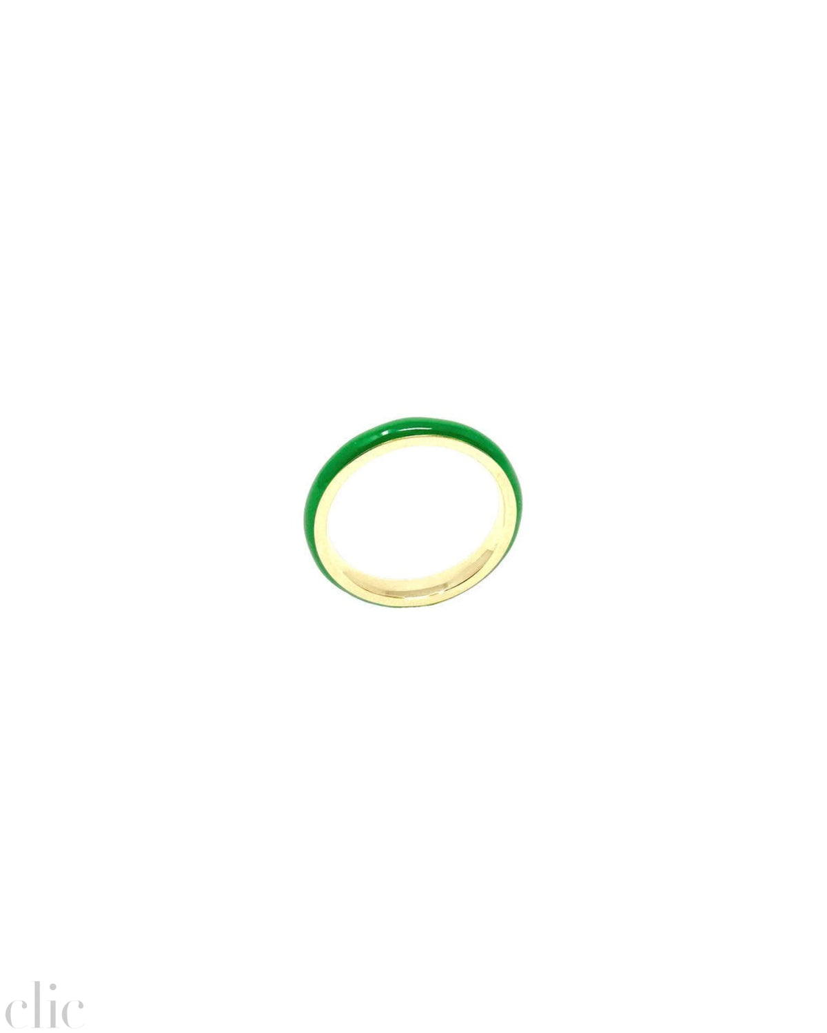 Enamel Thin Stacking Ring in 14K Gold, from Fry Powers