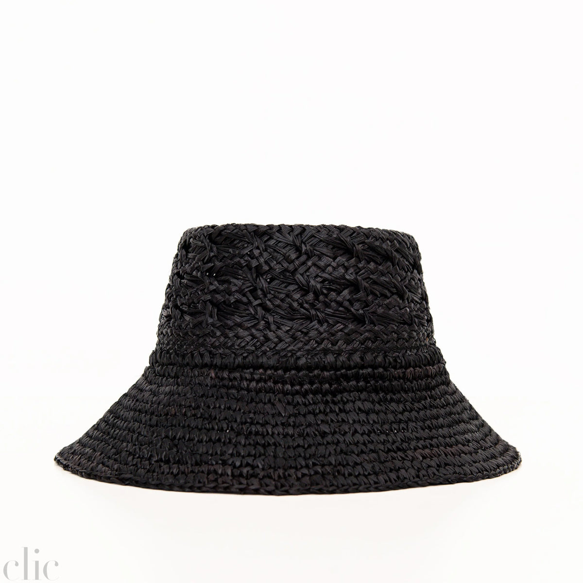 Fina Raffia Bucket Hat in Black, from Wyeth