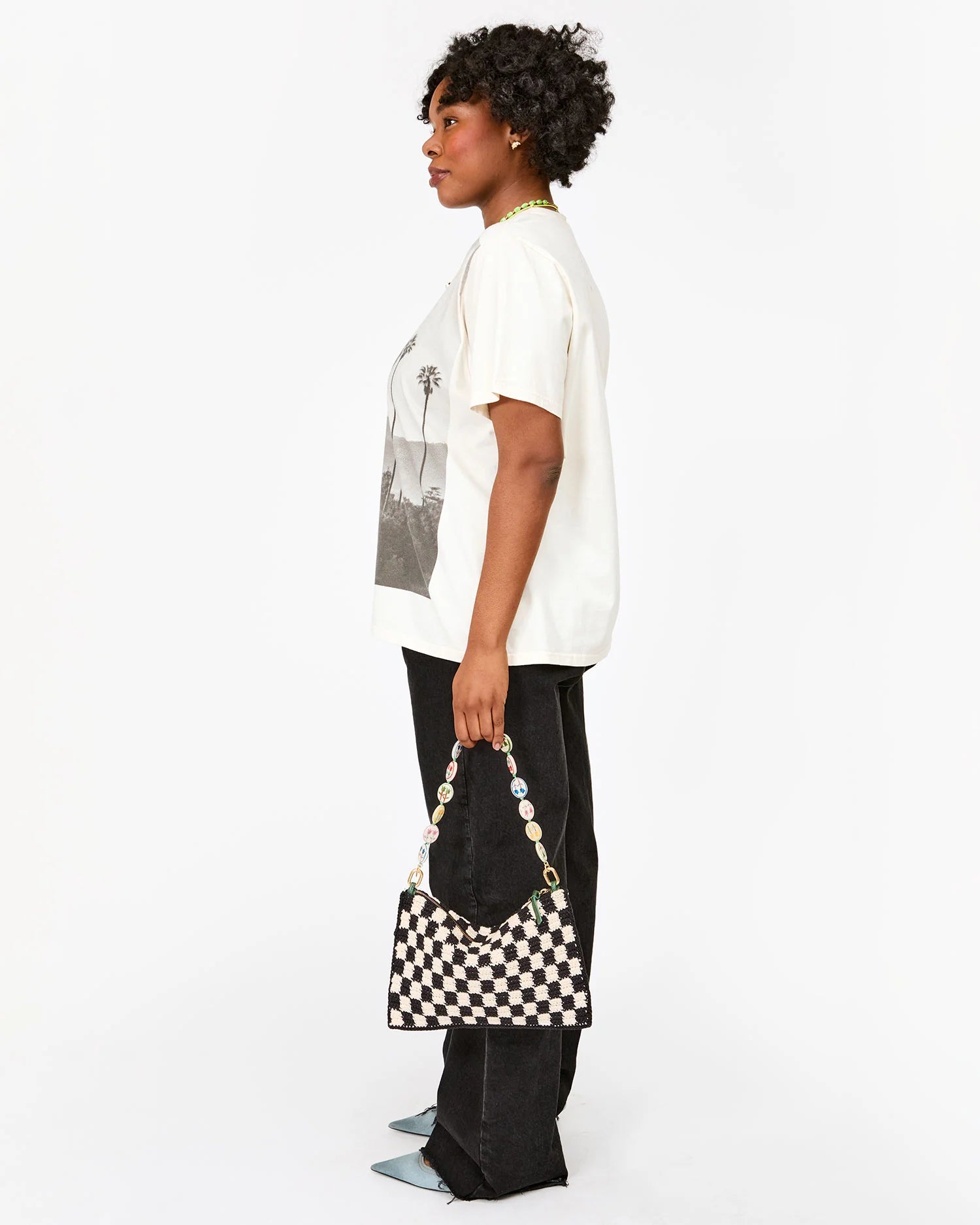 Crochet Flat Clutch with Tabs, from Clare V