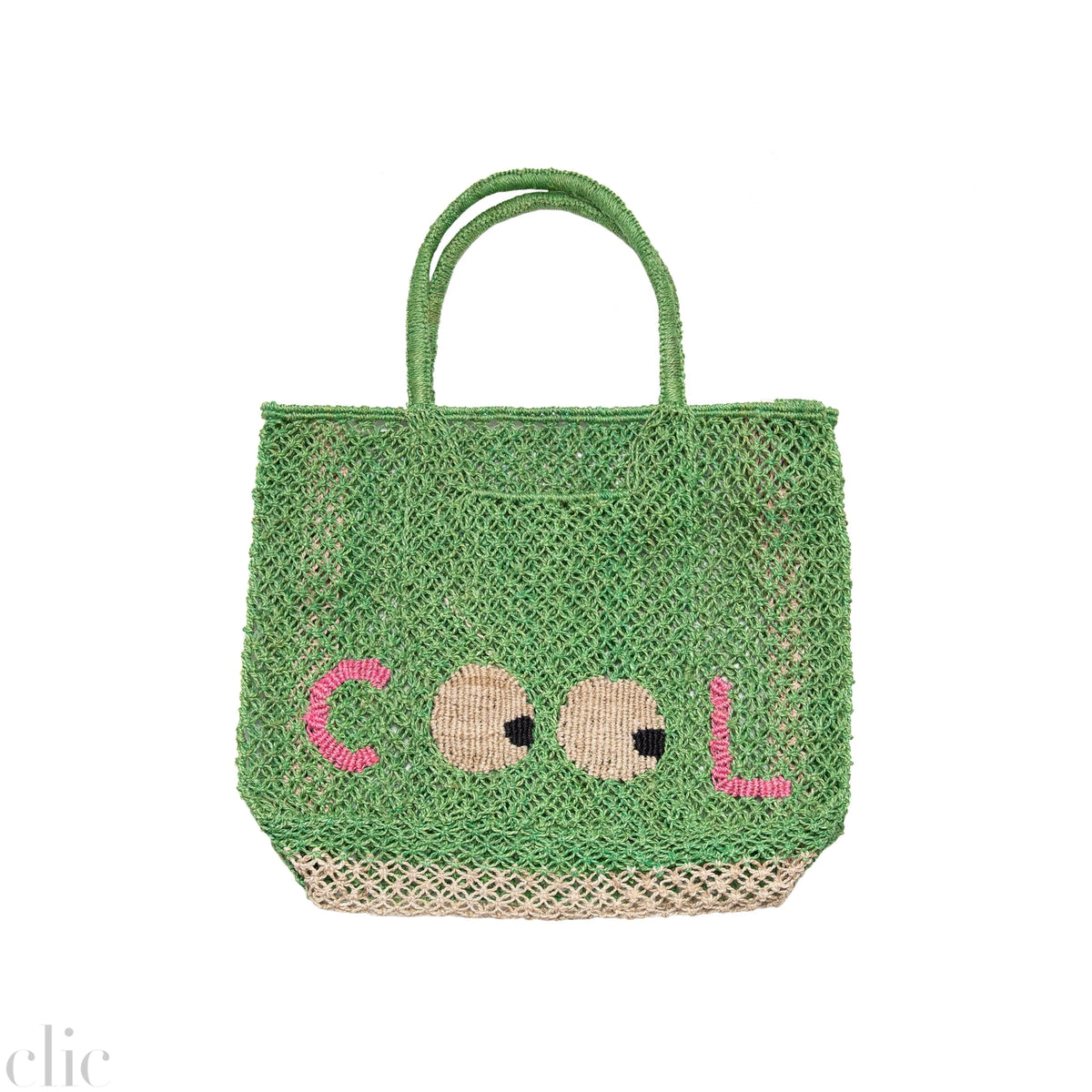Florence Cool Bag in New Green & Natural, from The Jacksons