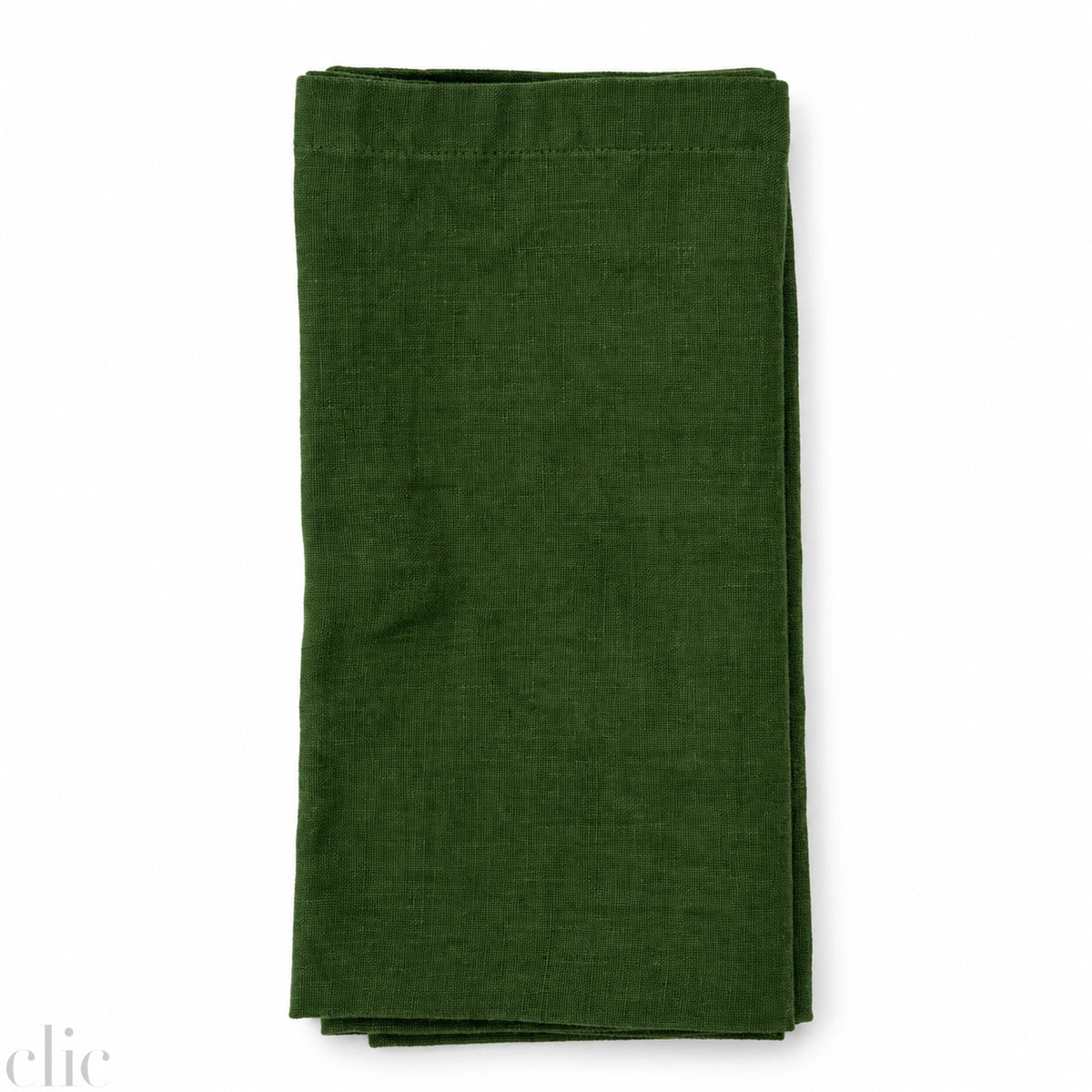 Set of 2 True Green 20x20 Linen Napkins, from Linen Tales