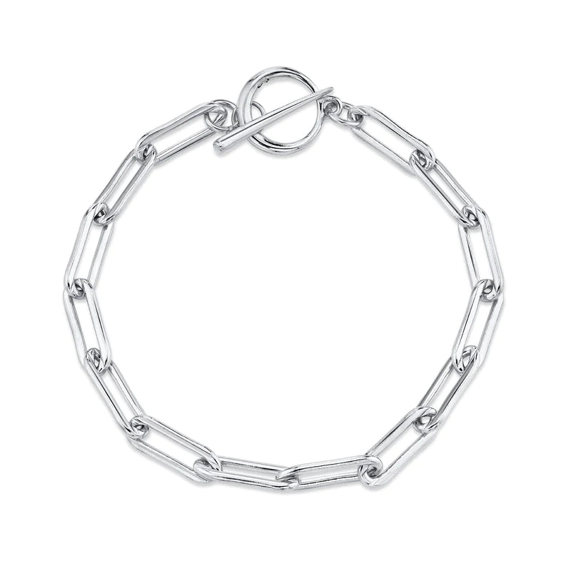 アクセサリー gabriela artigas RECTANGULAR LINK CHAIN Rectangular Link Chain Bracelet with Tusk Clasp | Gabriela