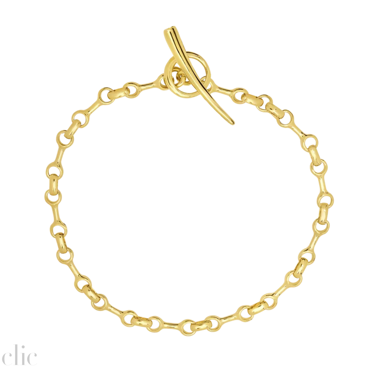 10 MM Double Beam Chain Bracelet in Gold Vermeil, from Gabriela Artigas