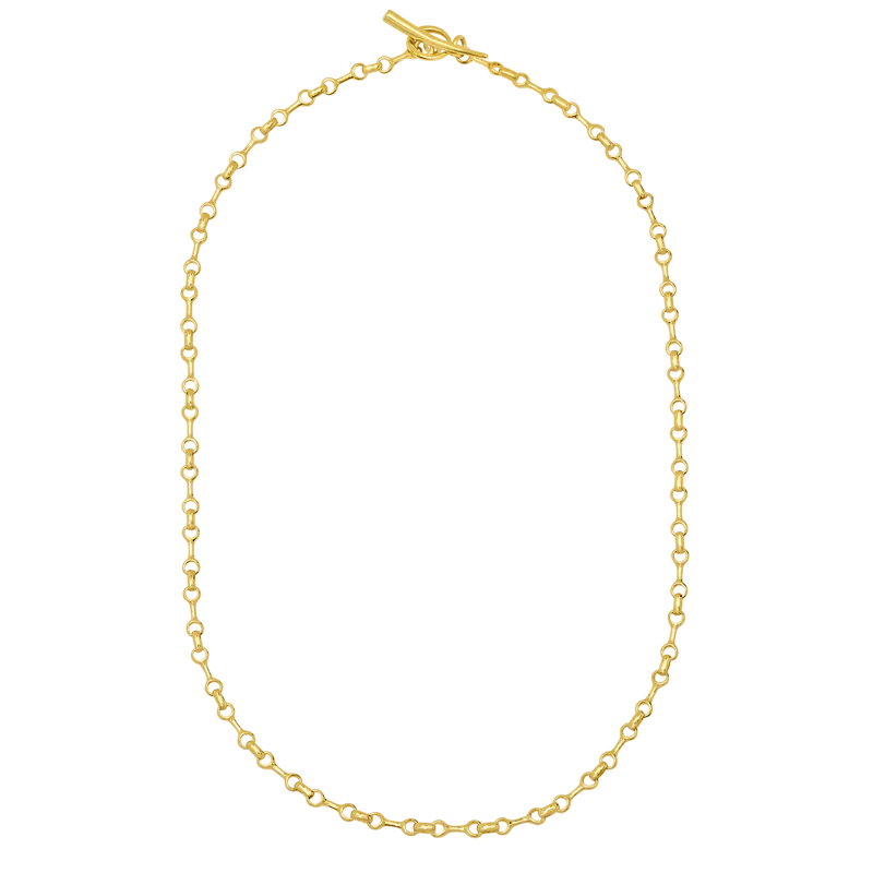 10 MM Double Beam Chain Necklace in Gold Vermeil, from Gabriela Artigas