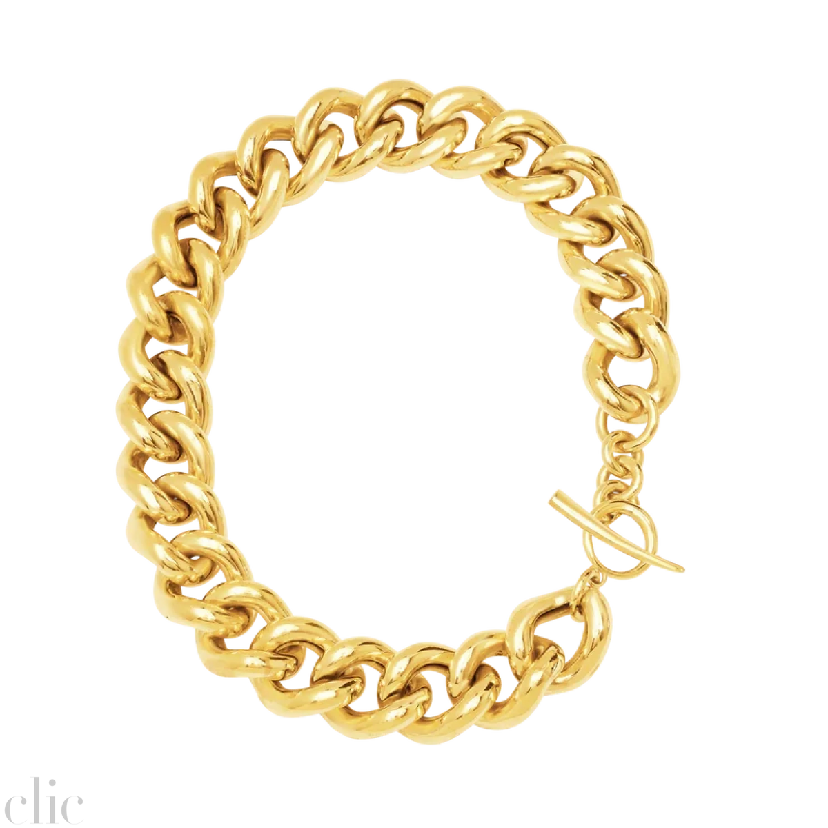 25MM Palmeira Necklace in Yellow Gold Plated, from Gabriela Artigas