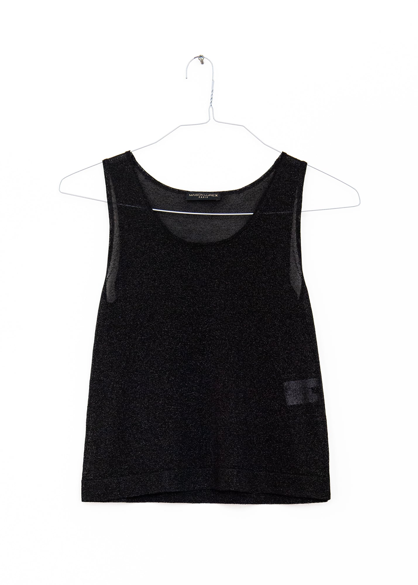 Gala Tank Top in Noir, from Maison Lurex