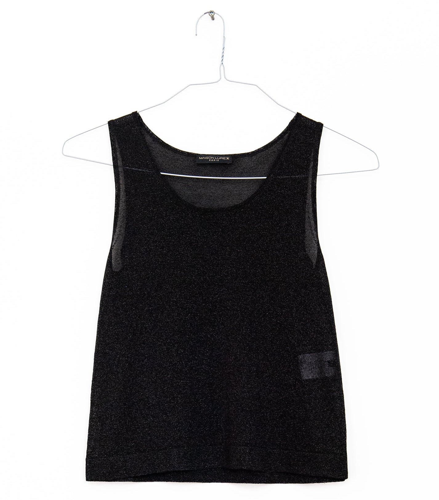 Gala Tank Top in Noir, from Maison Lurex
