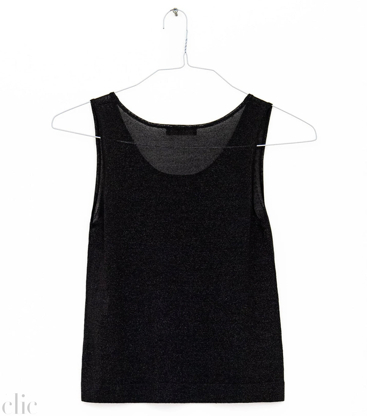 Gala Tank Top in Noir, from Maison Lurex