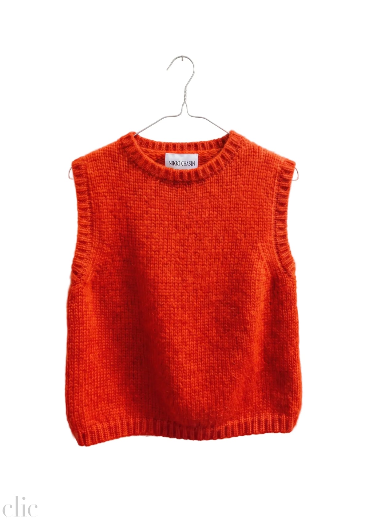 Sabine Sweater Vest in Habanero, from Nikki Chasin