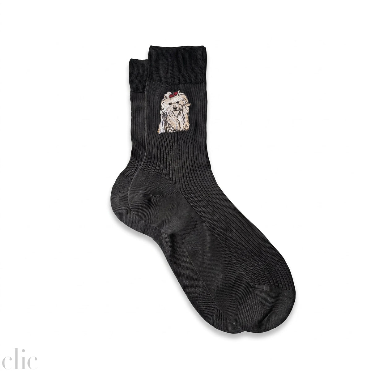 Maltese Socks in Black, from Maria La Rosa