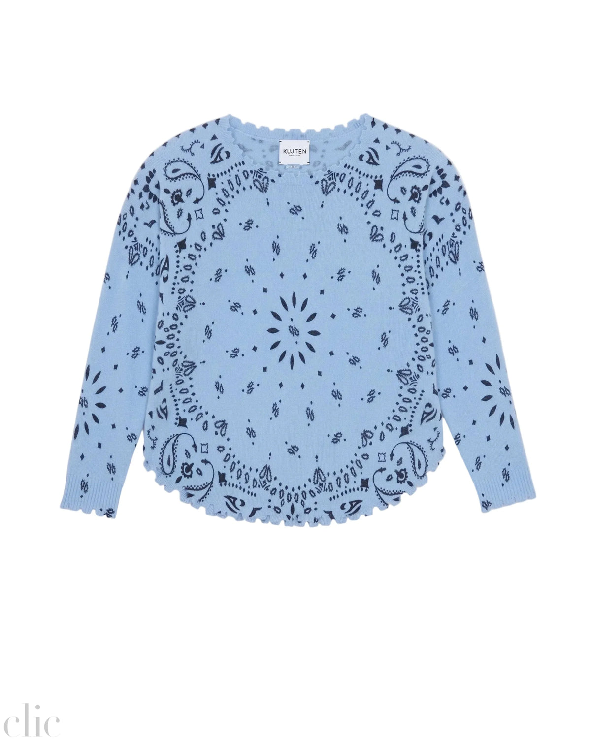 Mela Bandana Sweater in Celestial, from Kujten