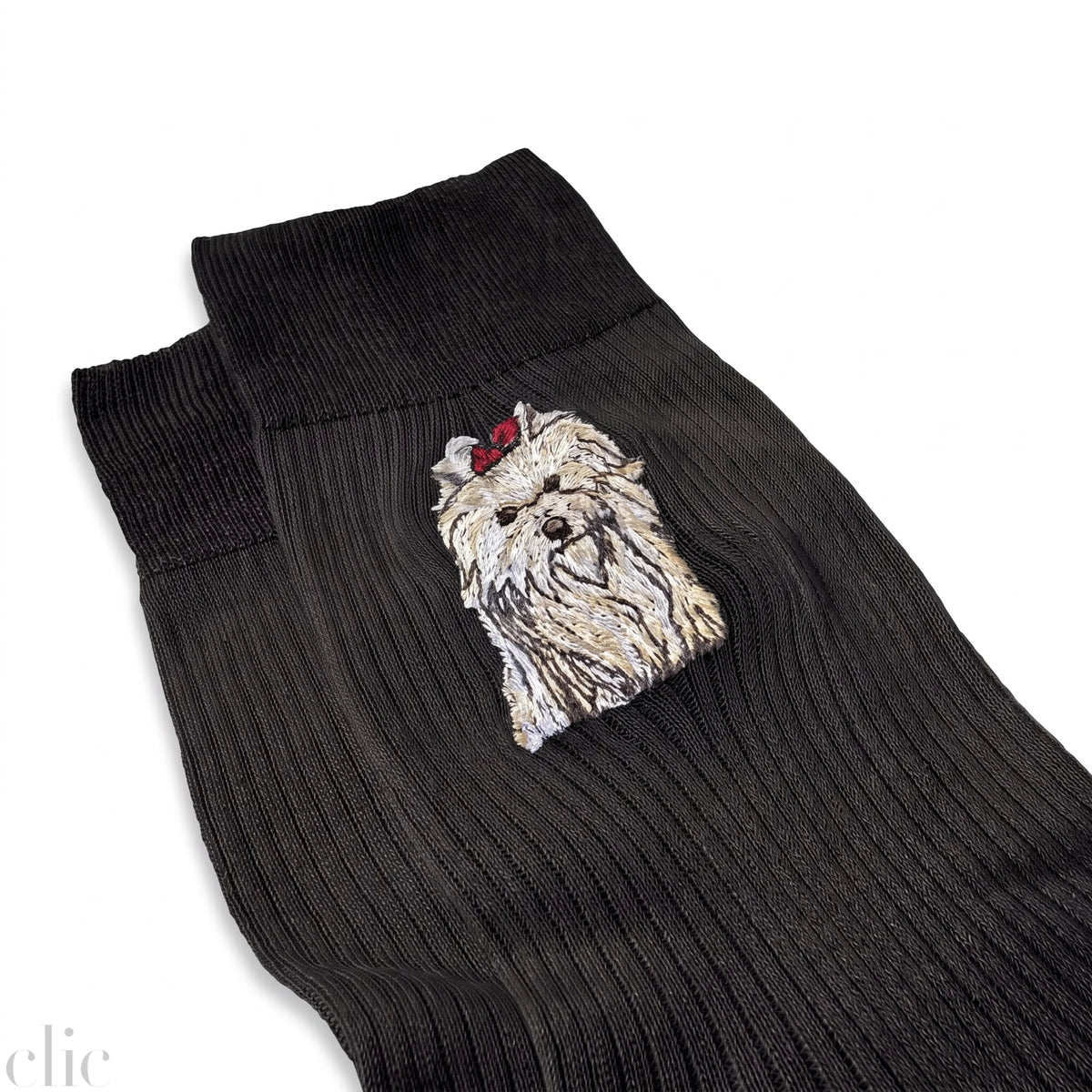 Maltese Socks in Black, from Maria La Rosa